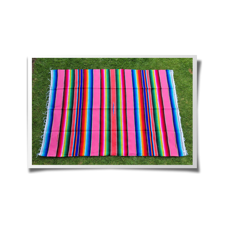 Saltillo Blanket Bright Pink