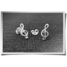 Treble Clef Stud