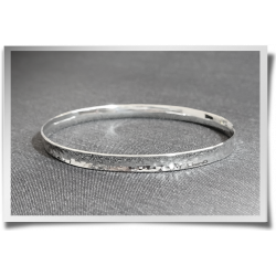 Textured Concave Bangle