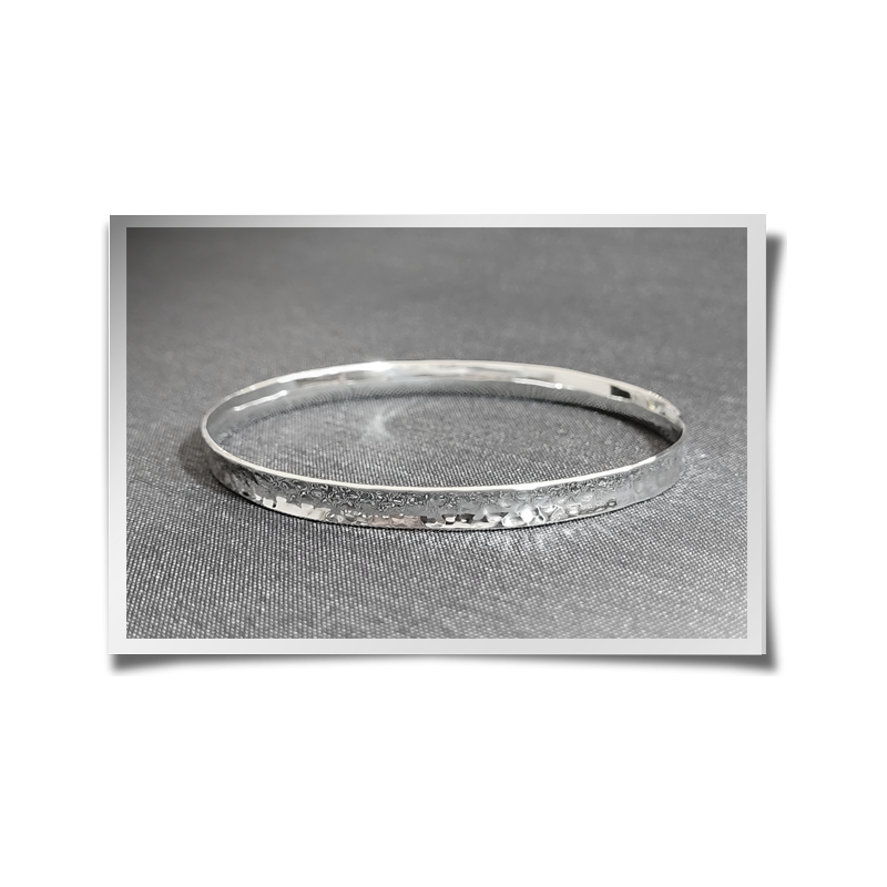 Textured Concave Bangle