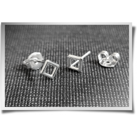 Dainty Square Frame Studs