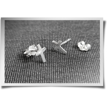 Dainty Cross Studs