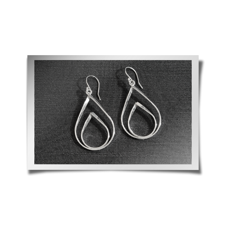 Double Droplet Dangly Earrings