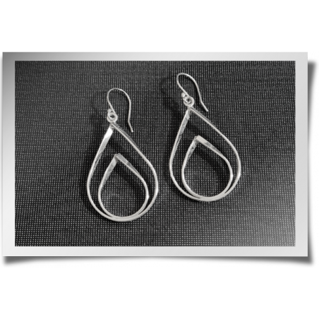 Double Droplet Dangly Earrings