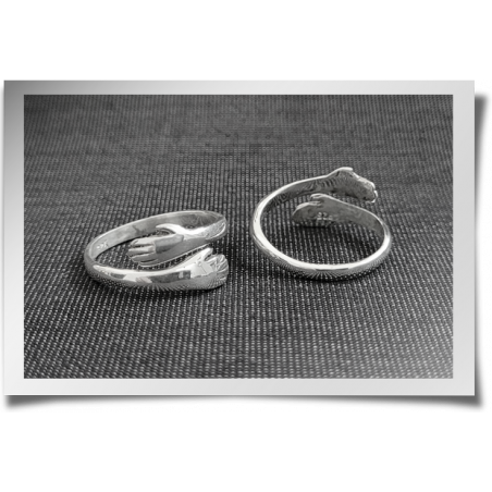 Hugging Hands Ring