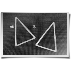 Large Triangle Studs
