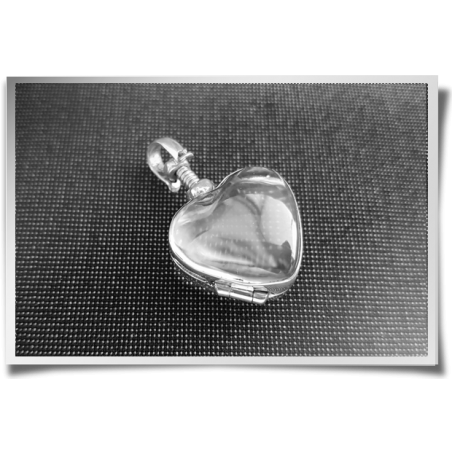 Glass Heart Locket