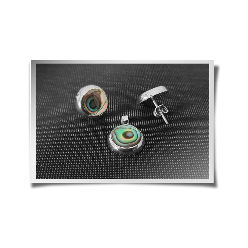 Abalone Earring & Pendant Set