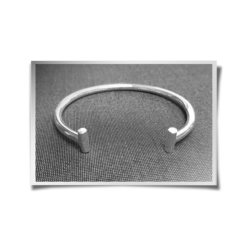 Rod Ended Cuff Bangle