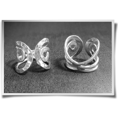 Hammered Curly Ring