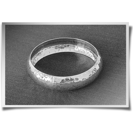 Hollow Hammered Bangle