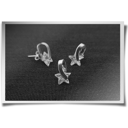 Quirky Swarovski Star Earring & Pendant Set