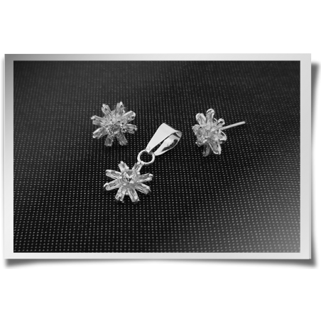 Swarovski Snowflake Earring & Pendant Set
