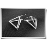 Hinged Double Triangle Earrings